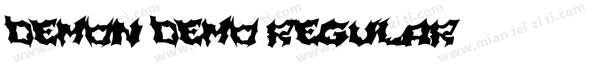 demon demo Regular字体转换